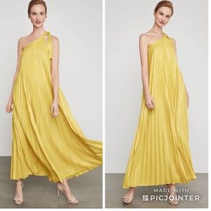 BCBGMAXAZRIA Abee pleated maxi dress